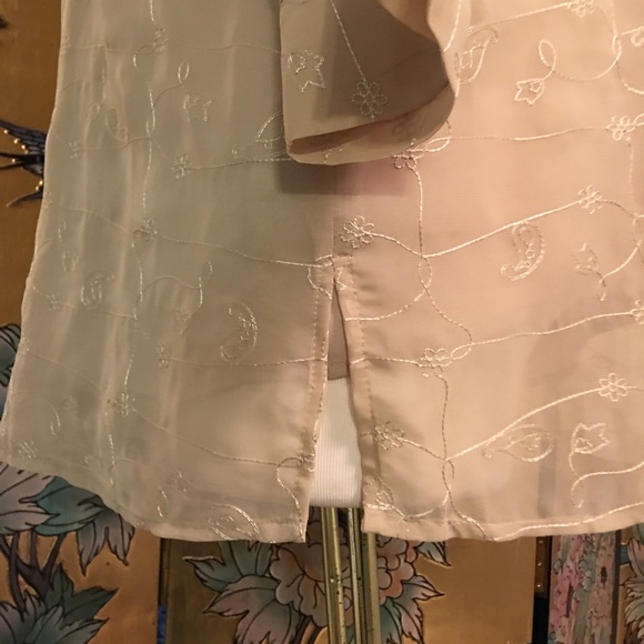 🌼White Stag TOP&SHELL SET/Sheer EmbroideredJacket - Picture 7 of 8